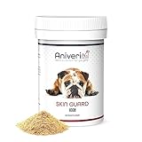 Aniveri - Skin Guard Vitamins for Dogs, Fellpflege-Hundepulver für Hundefutter, Hautpflegeprodukte für Hunde, Vitamin-Komplex gegen Juckreiz und Haarausfall, angereichert mit Omega 3 für Hunde, 150g